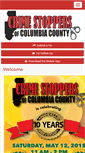 Mobile Screenshot of columbiacrimestoppers.net