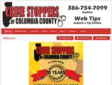 Tablet Screenshot of columbiacrimestoppers.net